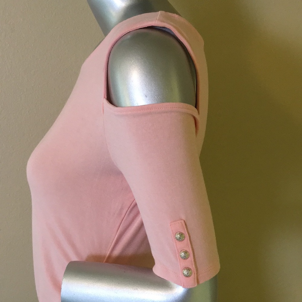 WHBM | Rio Elbow Sleeve Cold-Shoulder Top - Picture 8 of 15